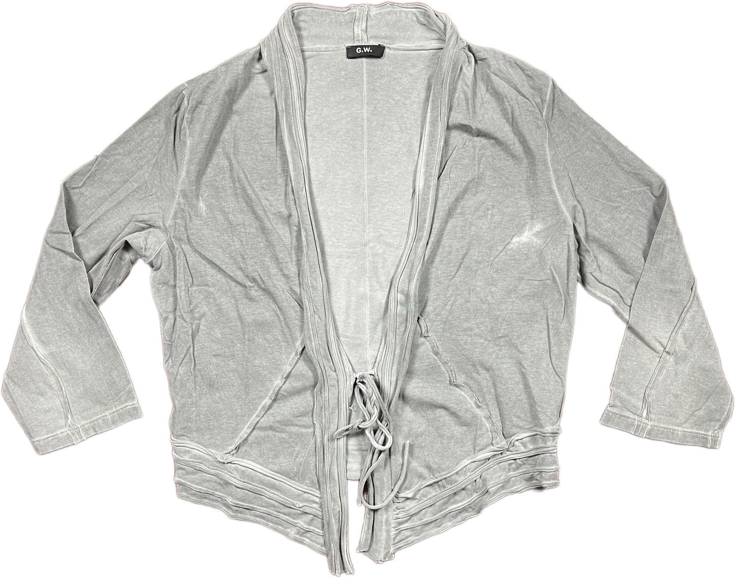G.W Almost Long Sleeve Top Gray Synthetic M-L