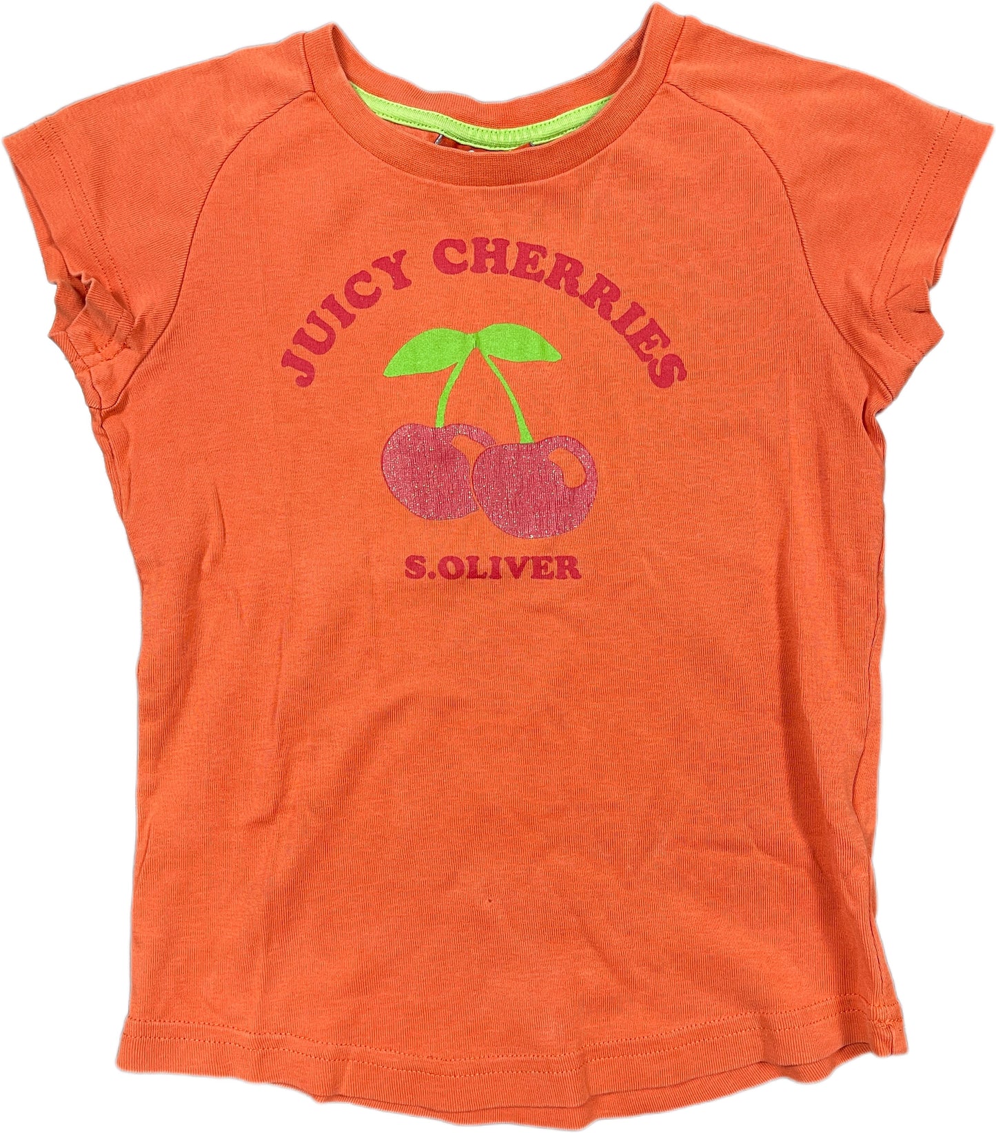 Y2K S.Oliver Crop Top Orange Cotton XS