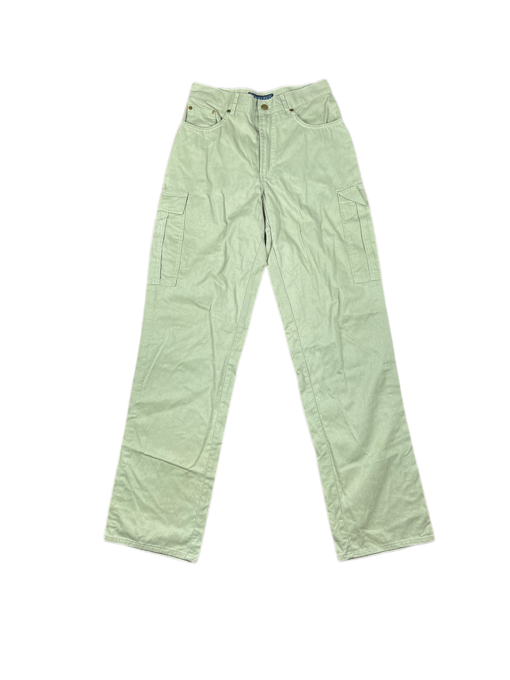 Vintage Zerberus Cargo Pants Olive Green - S