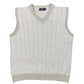 Vintage Tiessevi Sleeveless Knitted Sweatshirt Beige - L