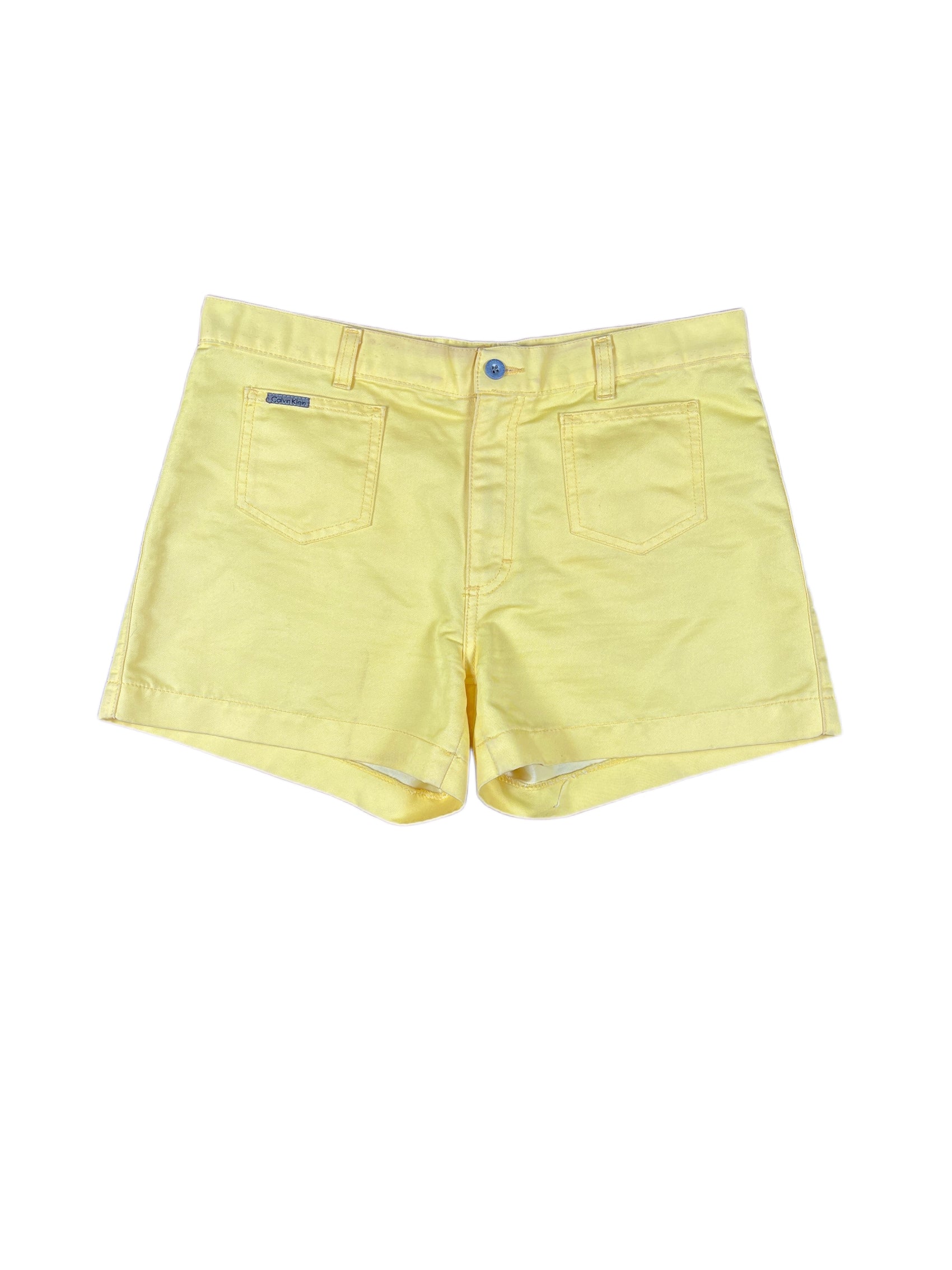 Vintage Calvin Klein Shorts Yellow - L