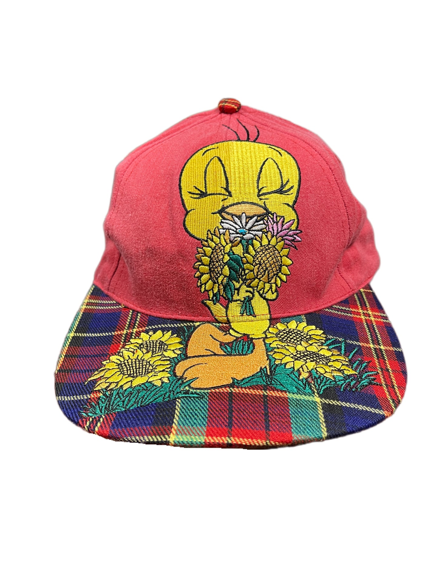 Vintage Tweety 1999 Looney Tunes Warner Bros Cap Red