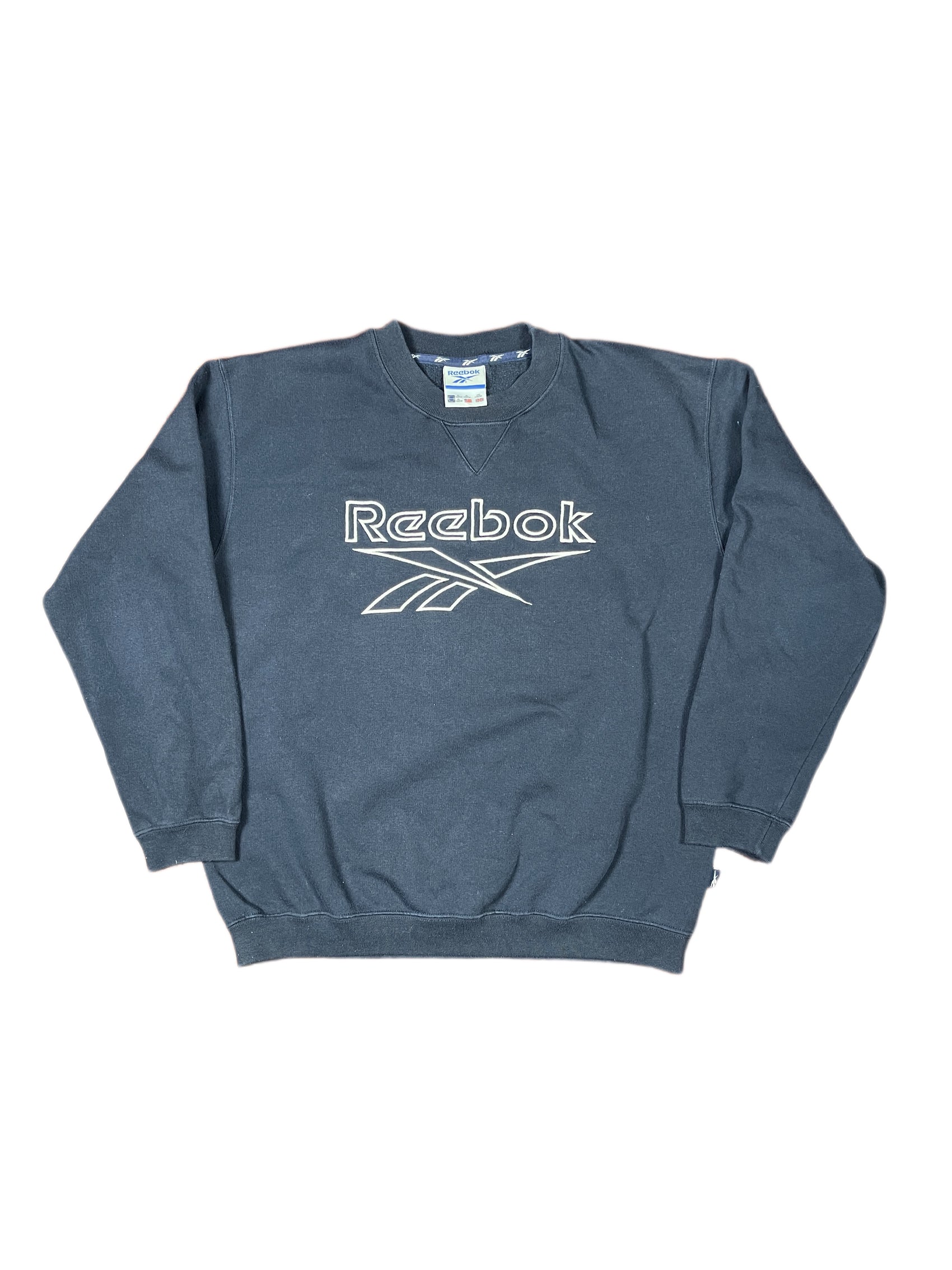 Y2k Reebok Sweatshirt Navy - XS/S