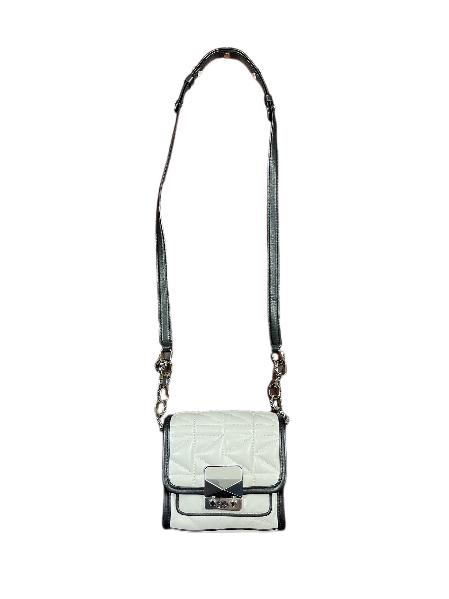Karl Lagerfeld Shoulder Bag White Black