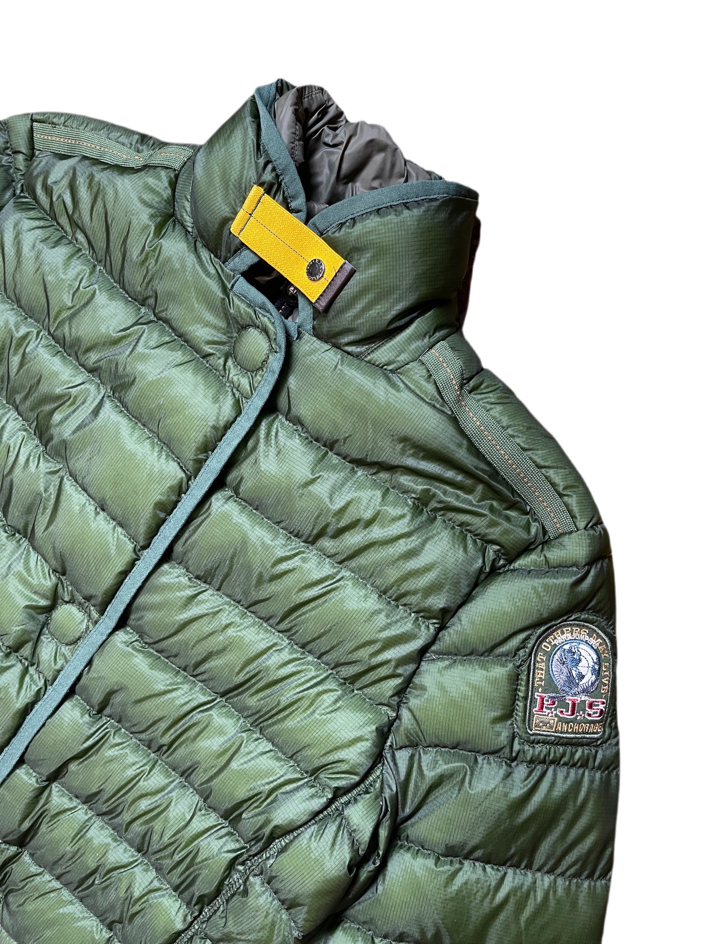 Parajumpers Alisee Quilted Thin Green Down Jacket | S