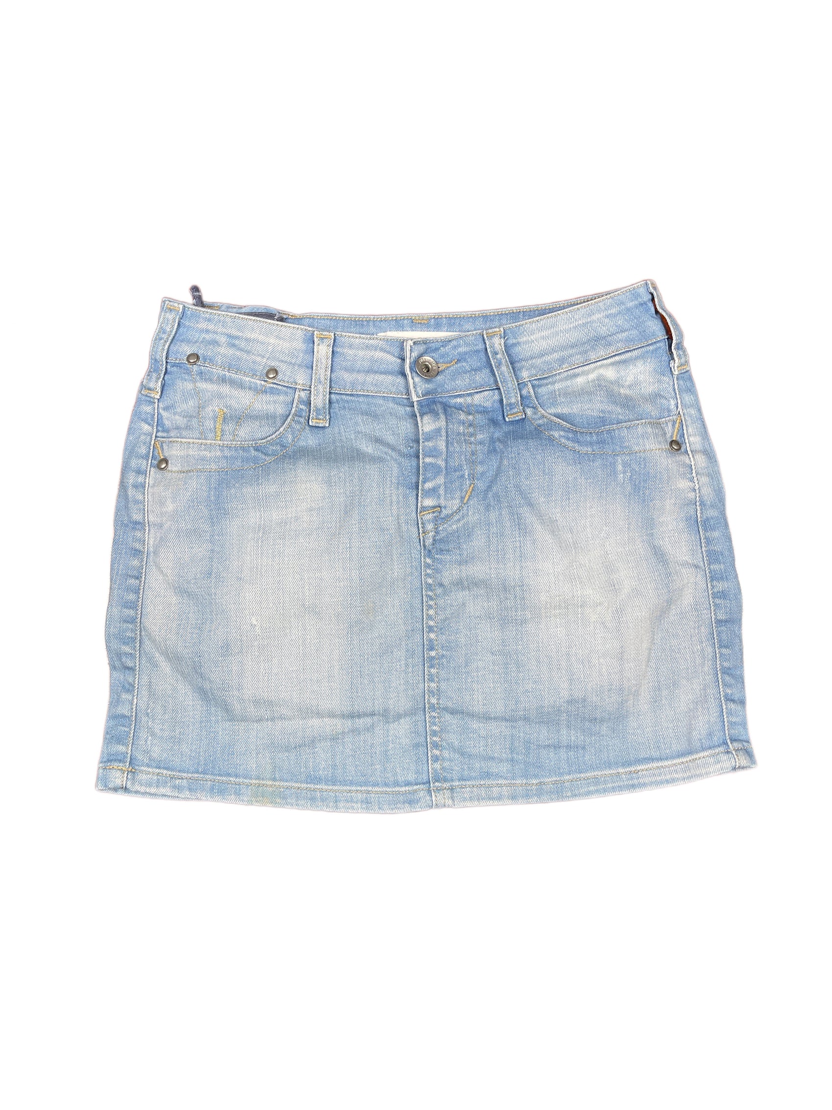 Y2k Fornarina Denim Skirt Blue - S