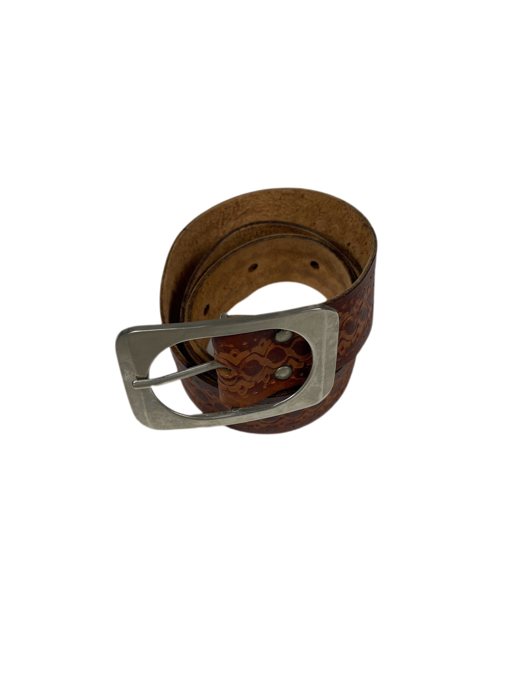 Vintage Leather Belt Brown 70s