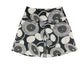 Fransa Midi Skirt Floral Pattern Black Gray - M