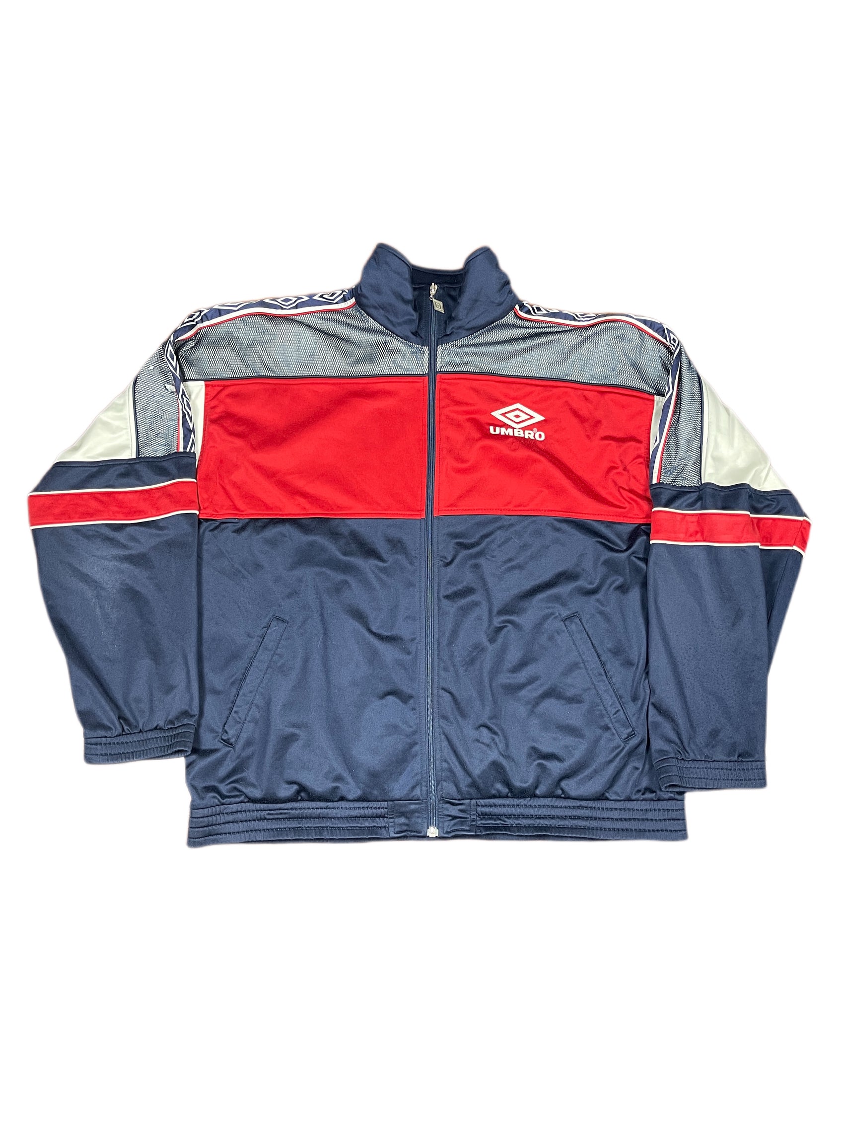 Vintage Umbro Sport Jacket Navy Red - XL