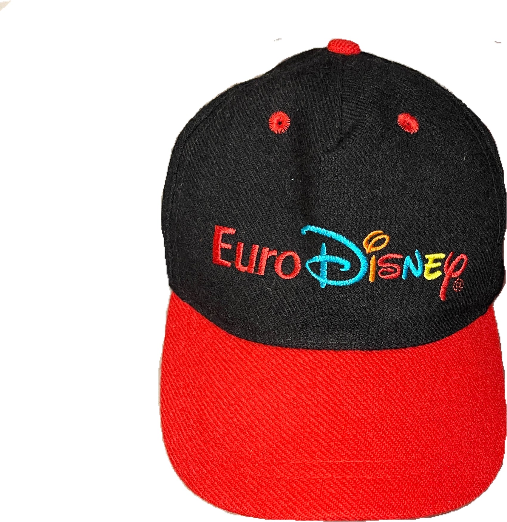 Vintage Euro Disney Cap Black & Red