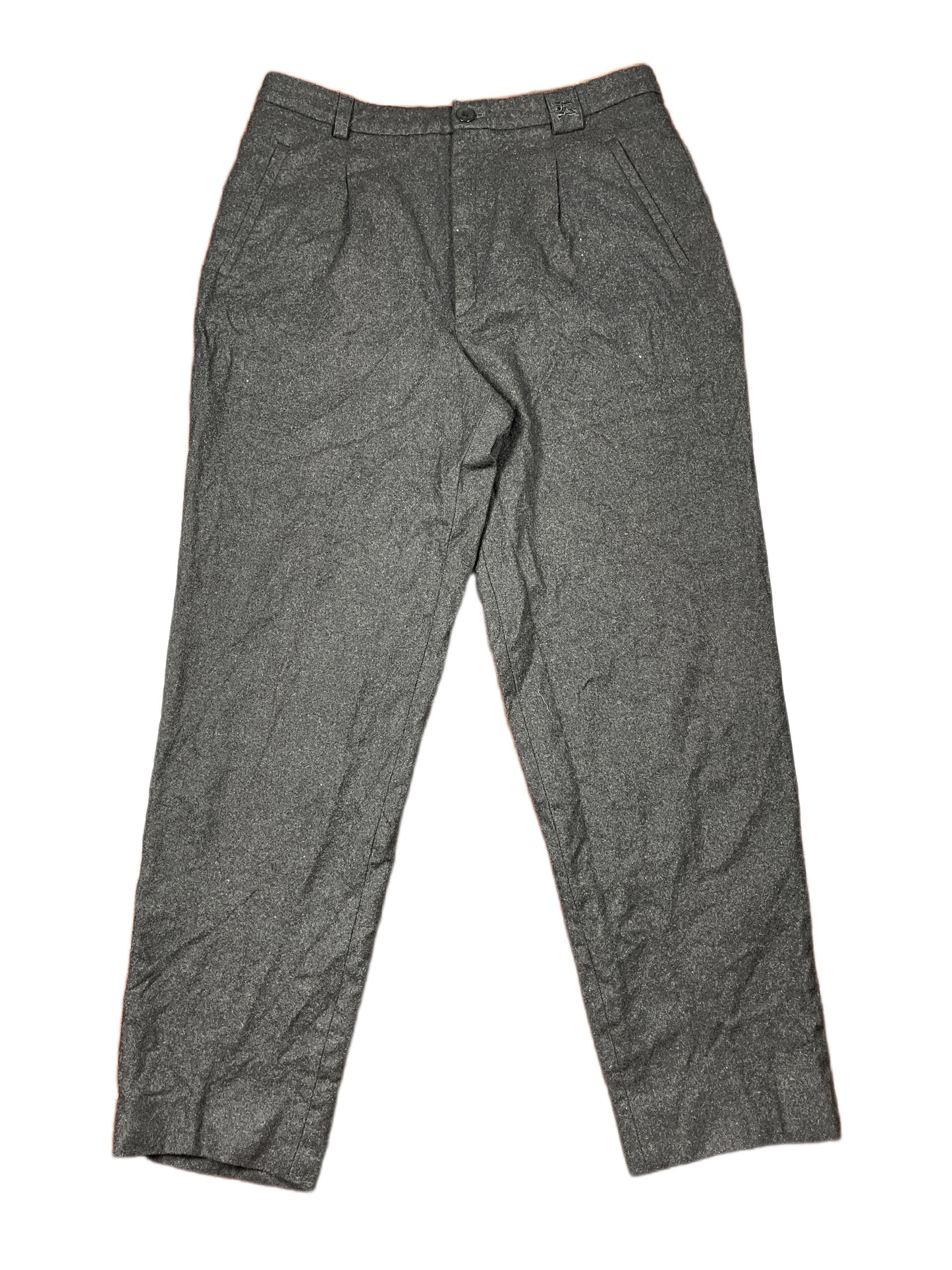 Vintage Burberry Wool Pants Gray - XXL
