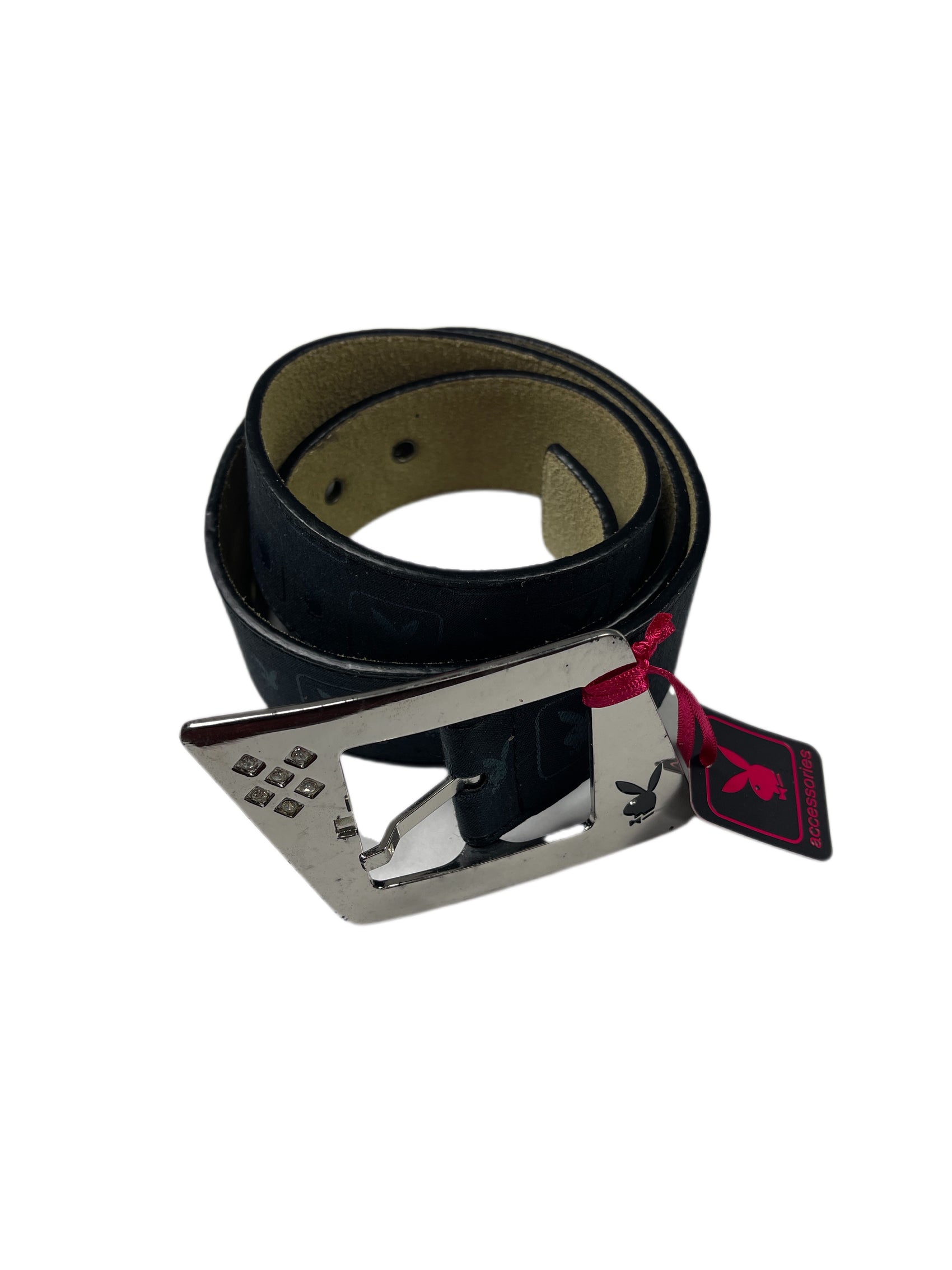 Y2k Playboy Belt Black 2004