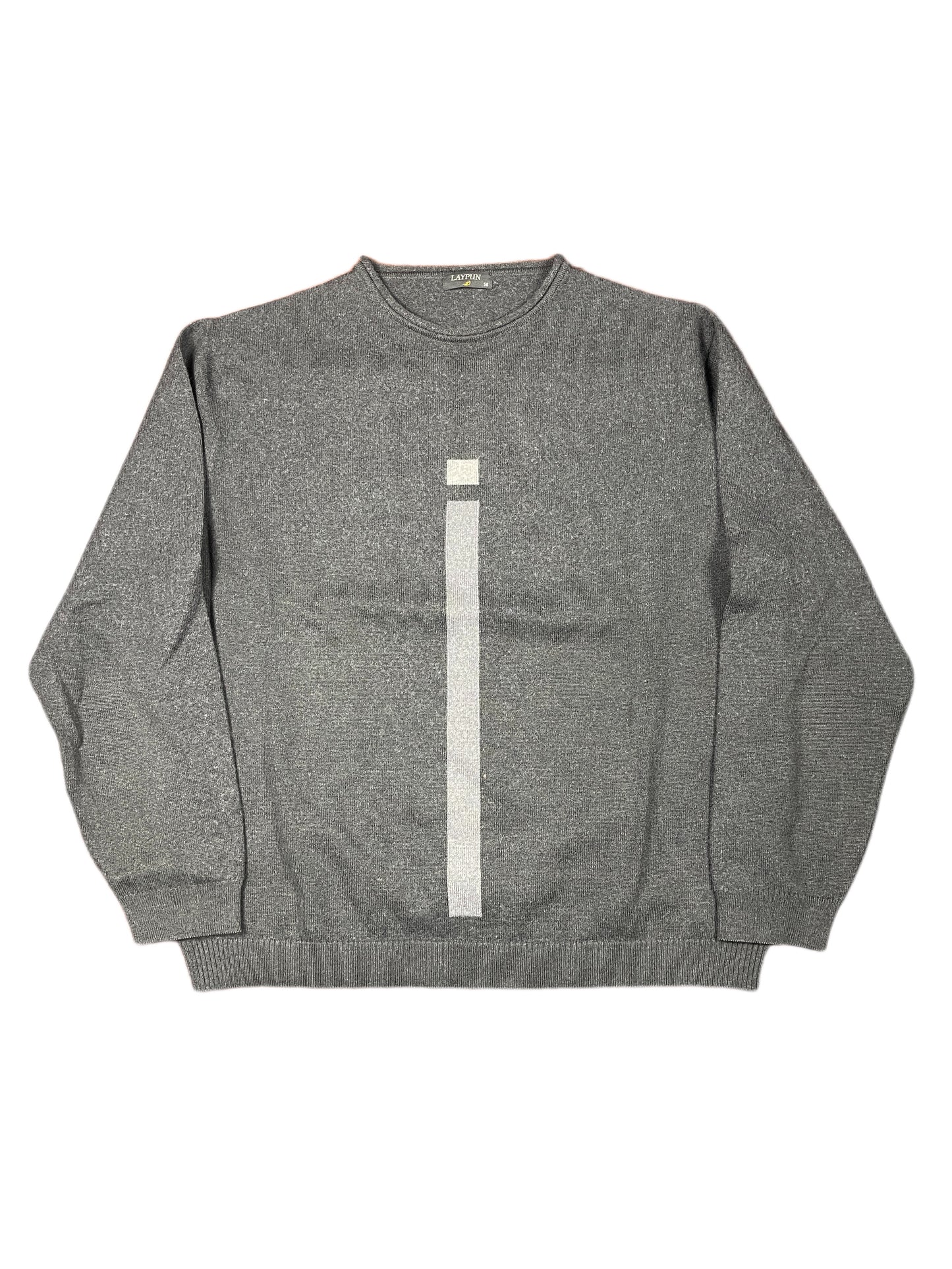 Vintage Laypun Knitted Sweatshirt Gray M