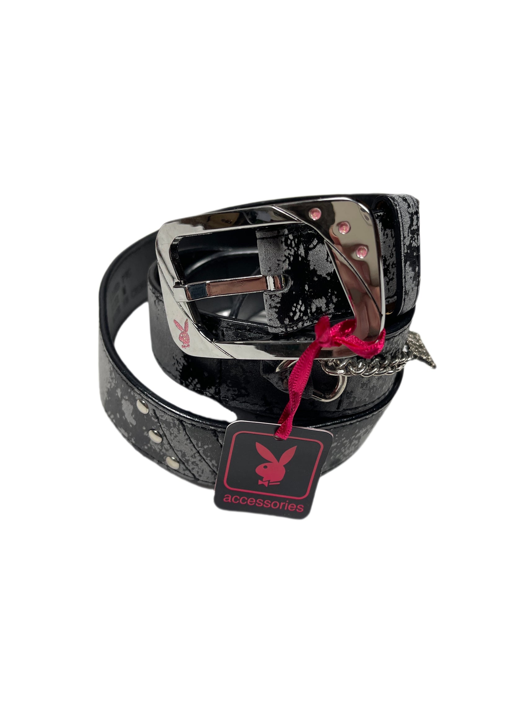 Y2k Playboy Belt Gray 2004