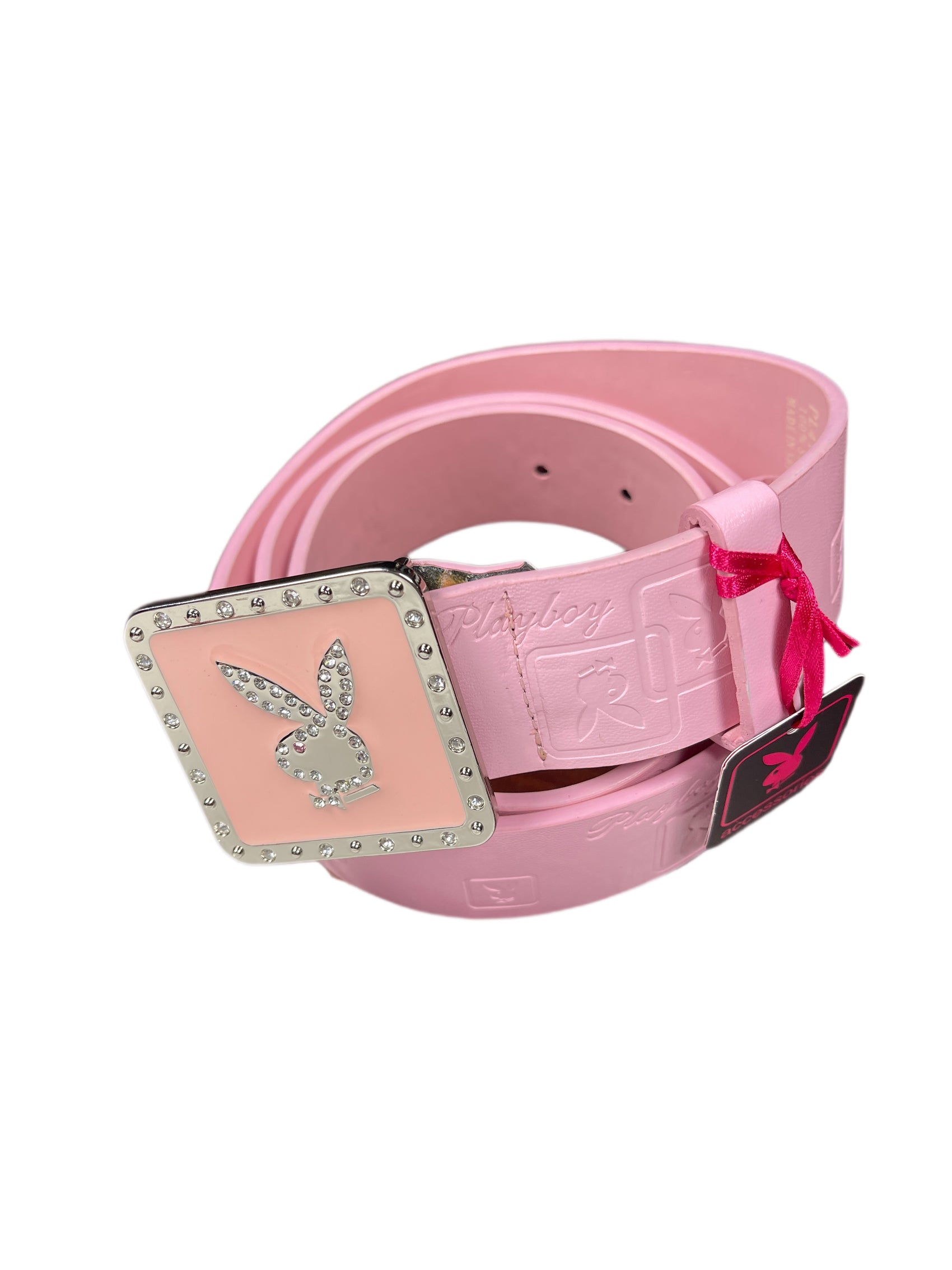 Y2k Playboy Plug Belt Pink 2004