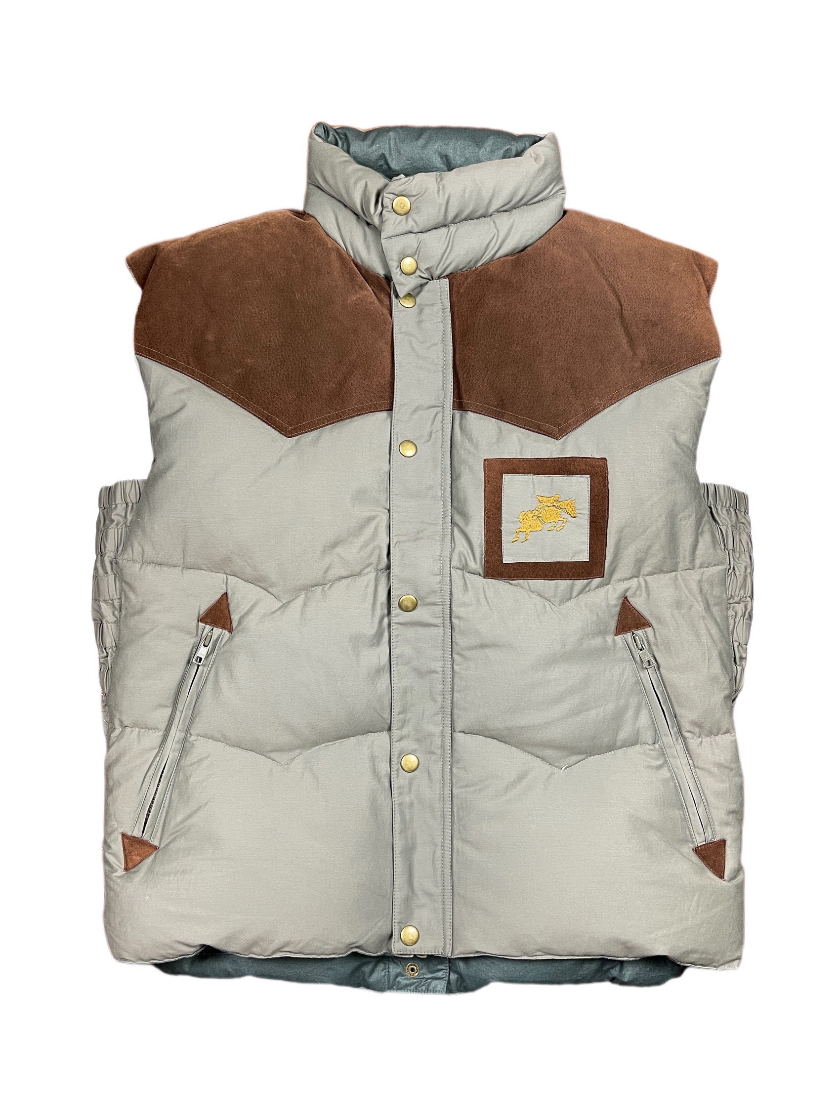 Gilet Down Vest Gray Brown - L/XL