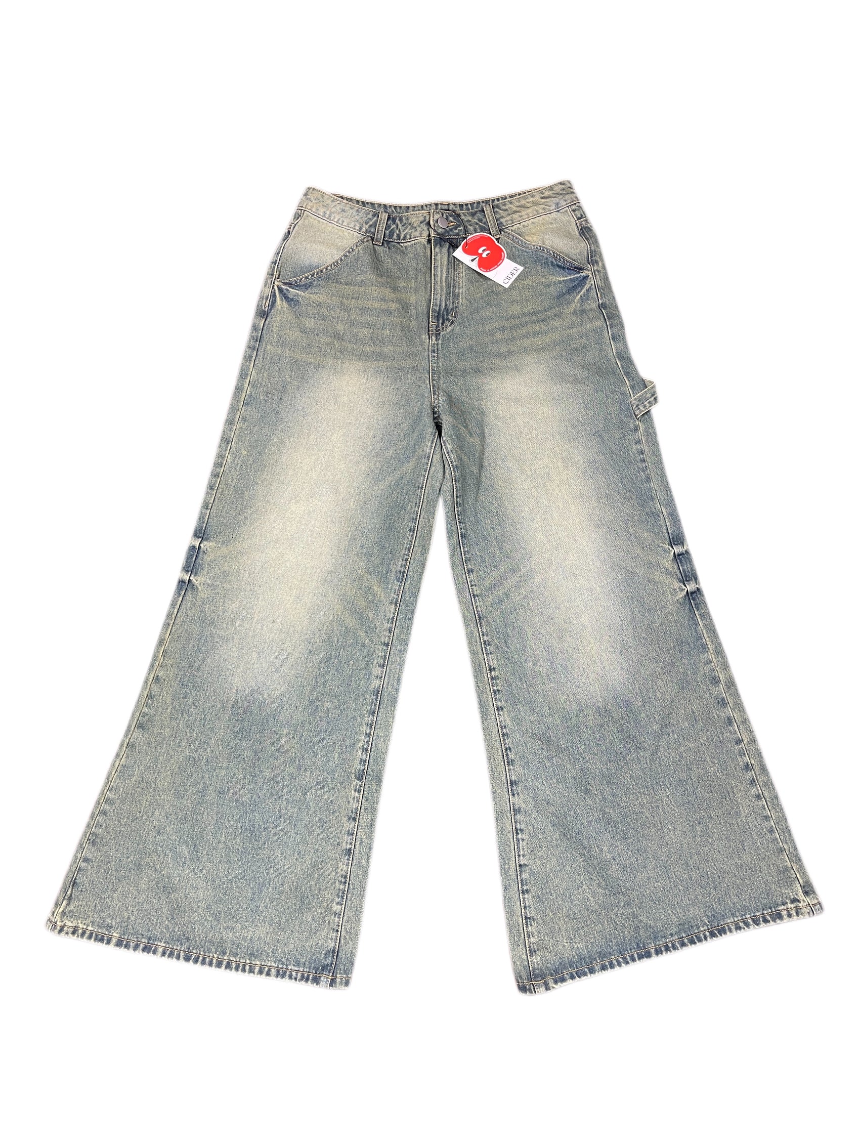 Cider Bootcut Denim Pants Gray Blue - XL