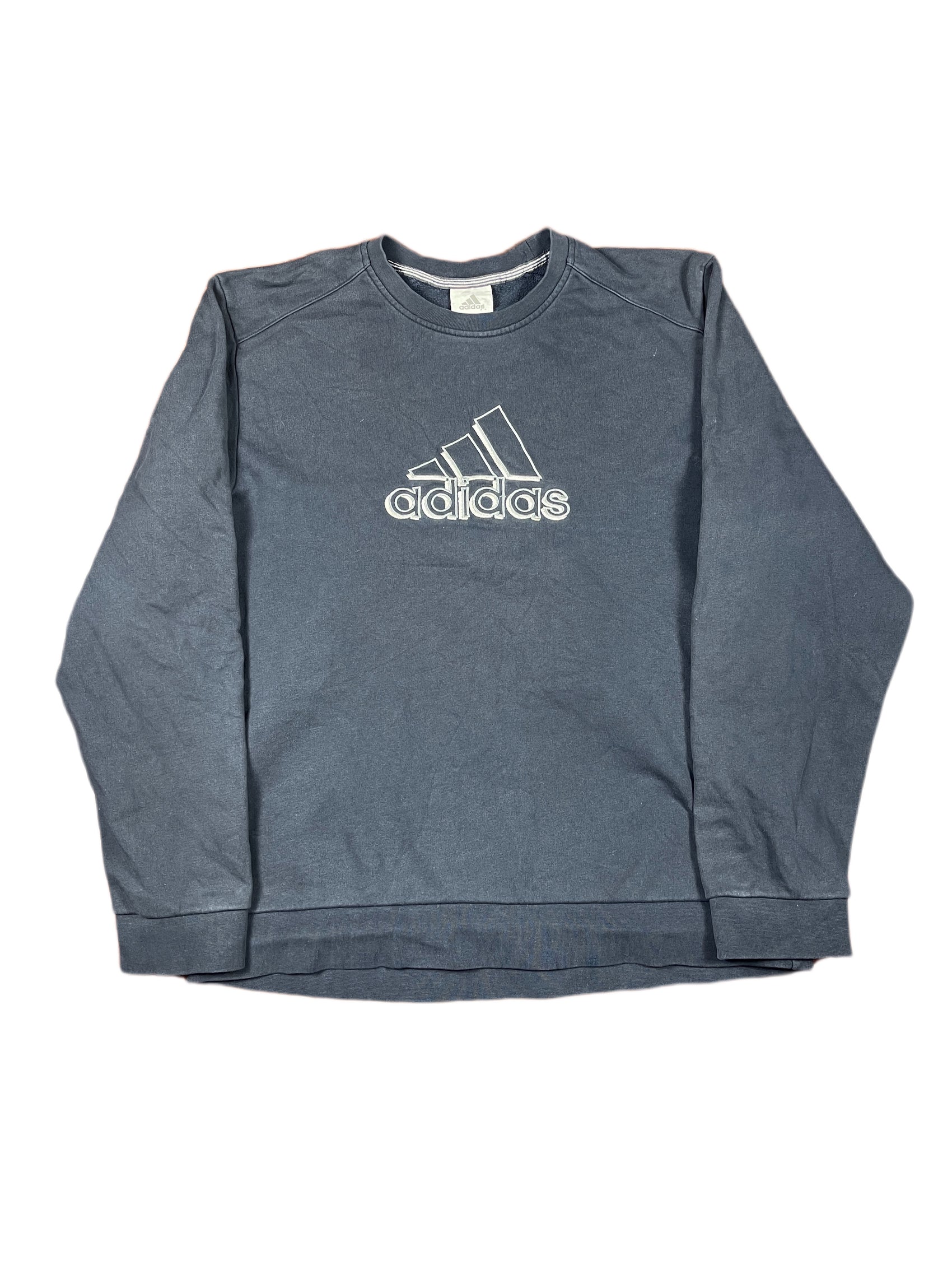 Vintage 2000s Adidas Sweatshirt Navy L
