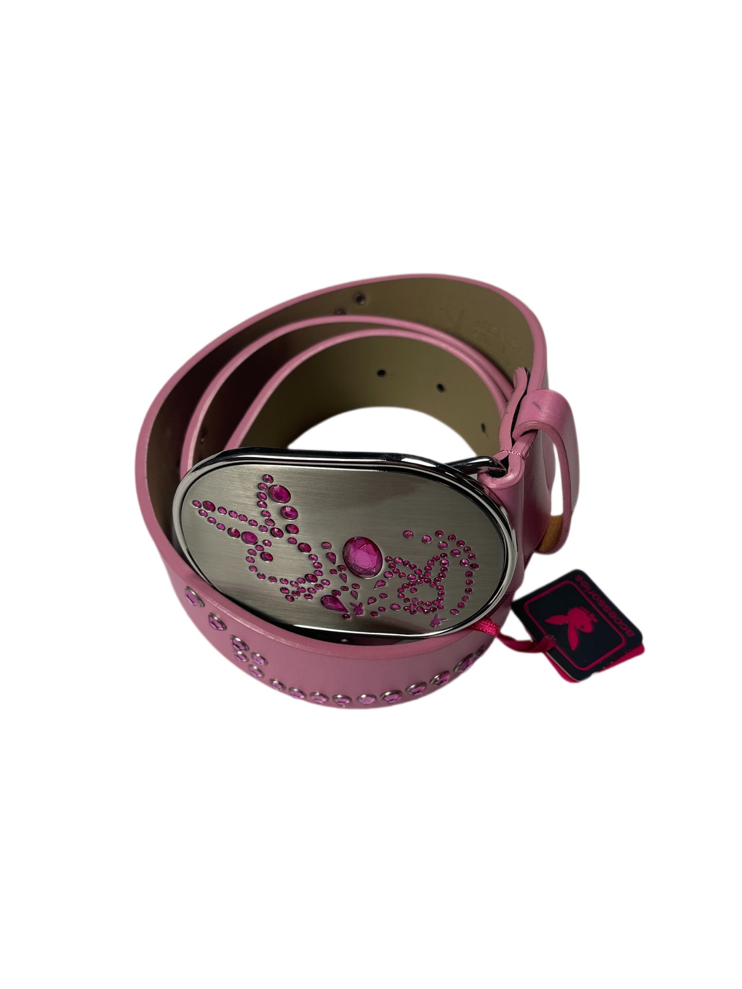 Y2k Playboy Plug Belt Pink 2004