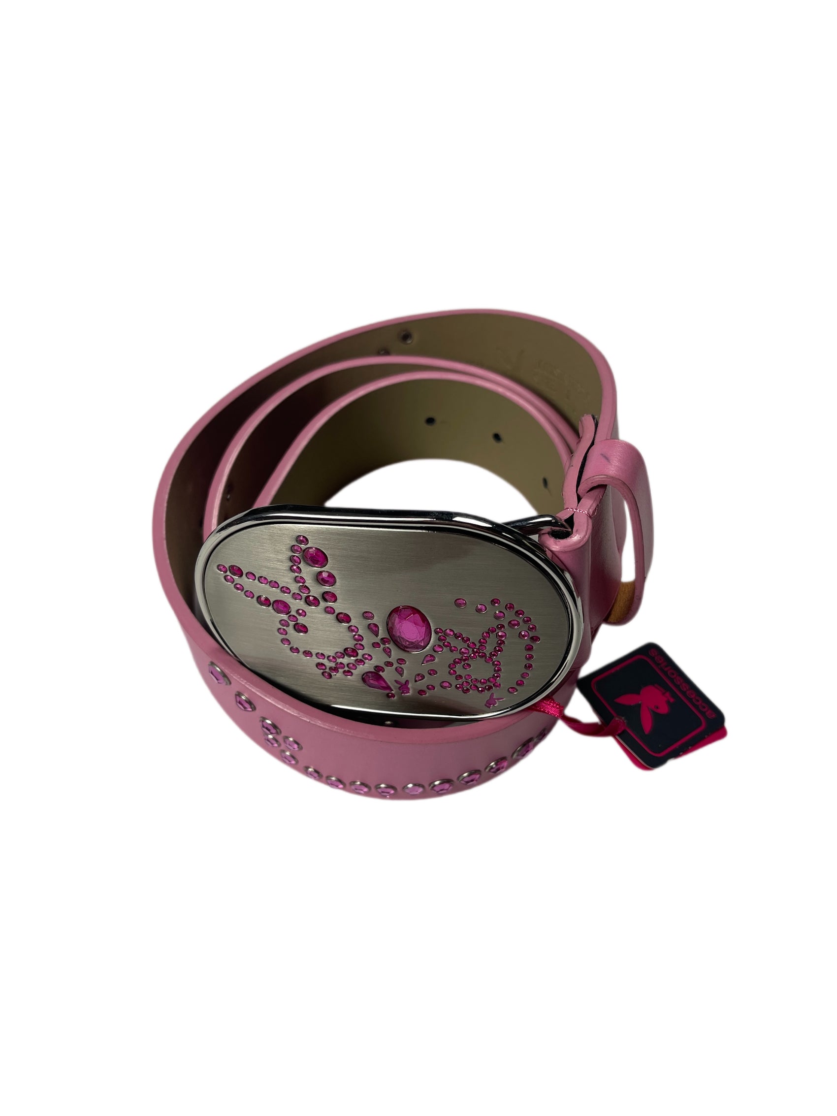 Y2k Playboy Plug Belt Pink 2004