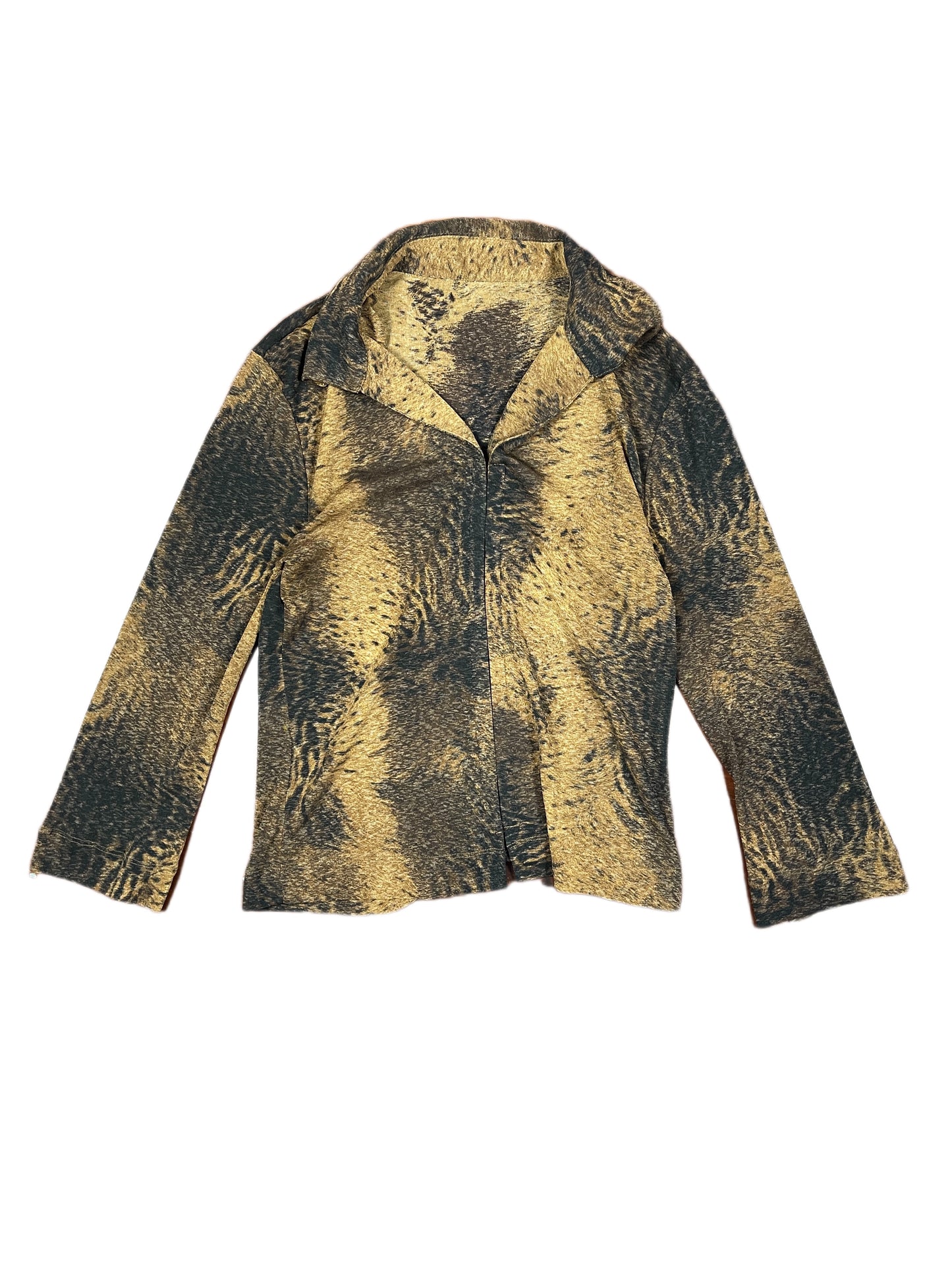Y2k Long Sleeve Top Brown - M