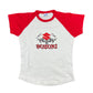 Vintage 2000s Suzuki JHK Short Sleeve Top White Red M
