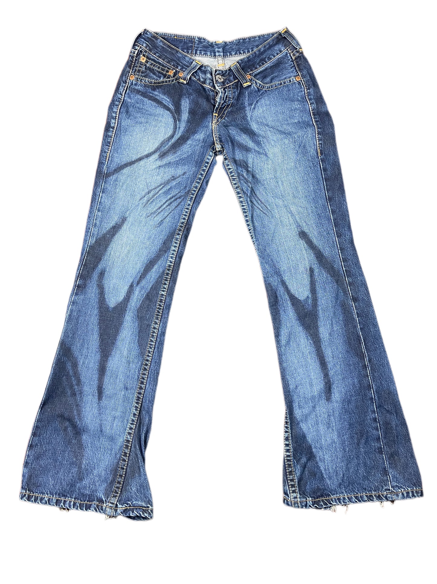 Y2k Levi's Bootcut Low Waist Denim Pants Blue - L/XL