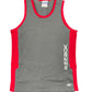 Y2k Reebok Tank Top Gray Red - M