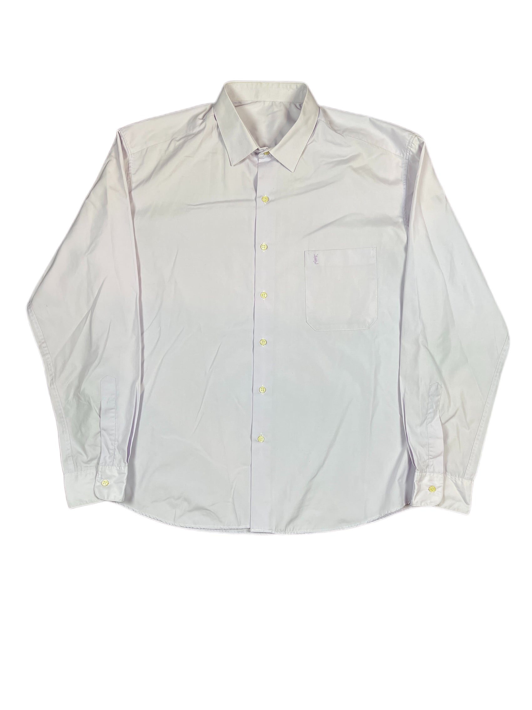 Vintage Yves Saint Laurent Long Sleeve Shirt Rose - L