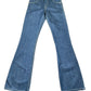 Vintage Levi's Low Waist Flared Denim Pants Blue - S