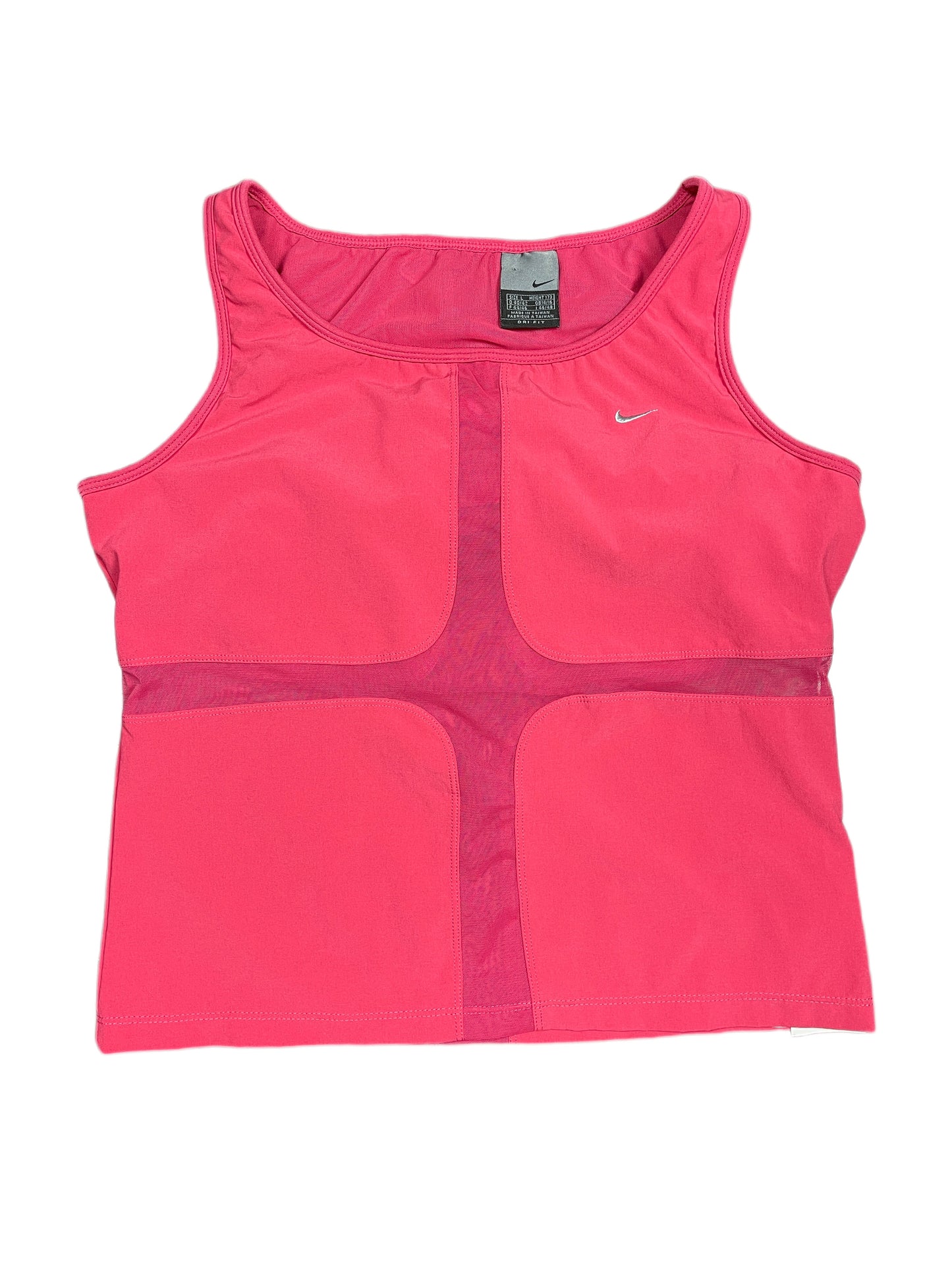 Y2k 2000s Nike Challenge COurt Tennis Sport Sleeveless Top Pink L