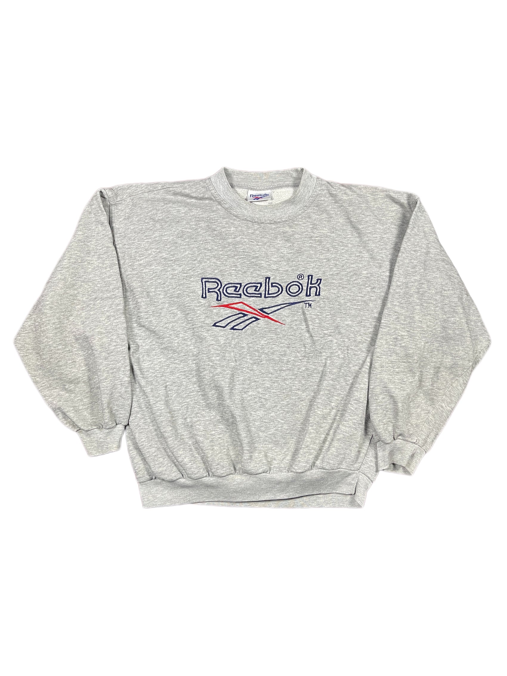 Vintage Reebok Sweatshirt Gray - S