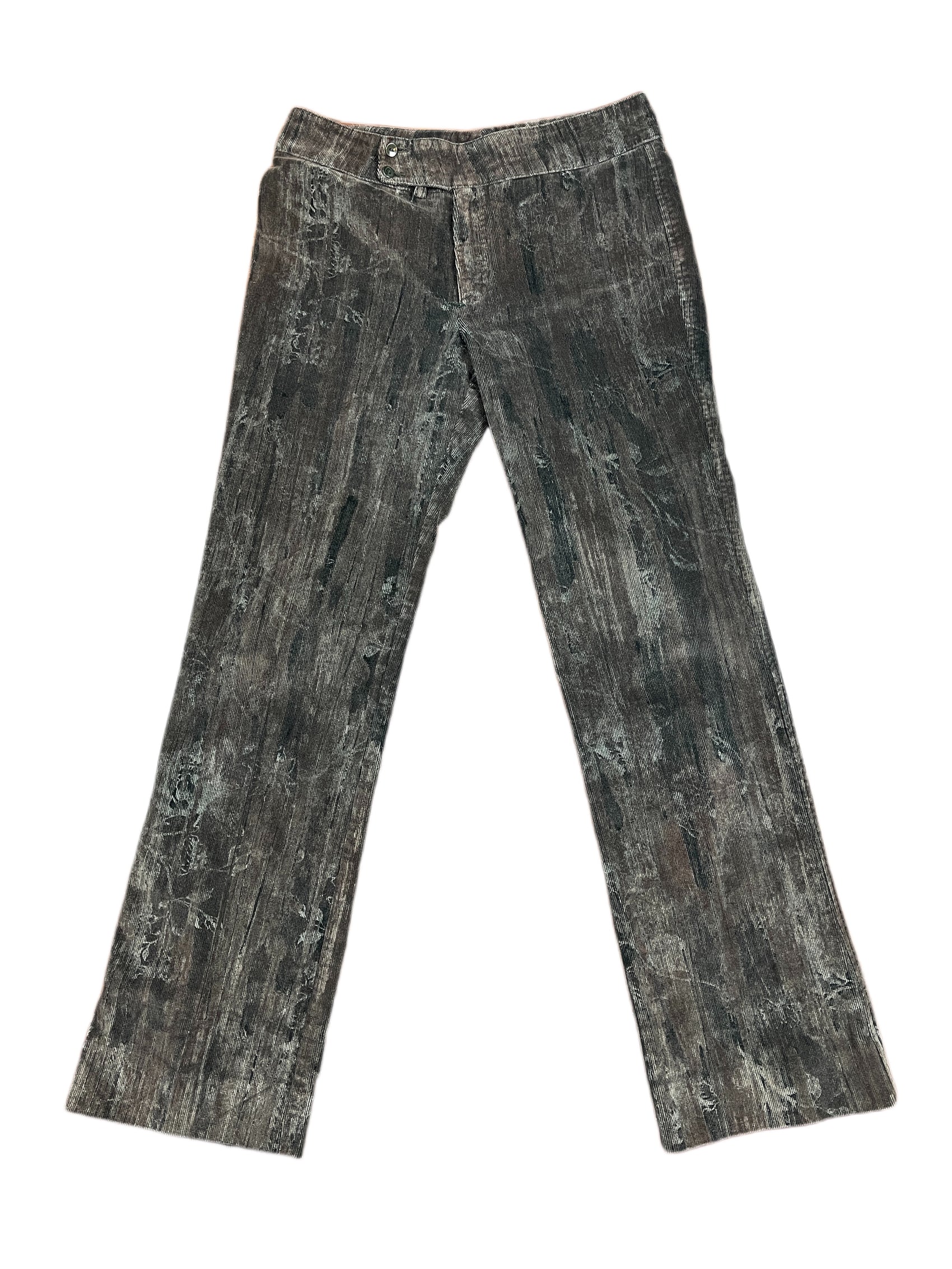 Y2k Enrique Vals Bootcut Corduroy Pants Brown - L