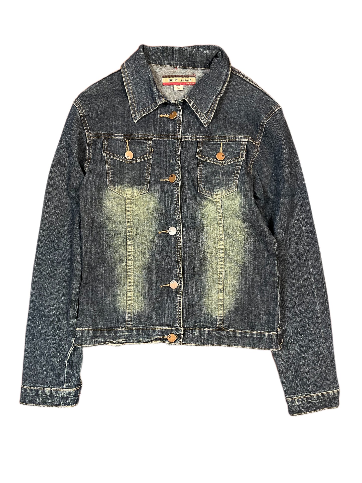 Y2k Budy Jeans Denim Jacket Blue - L