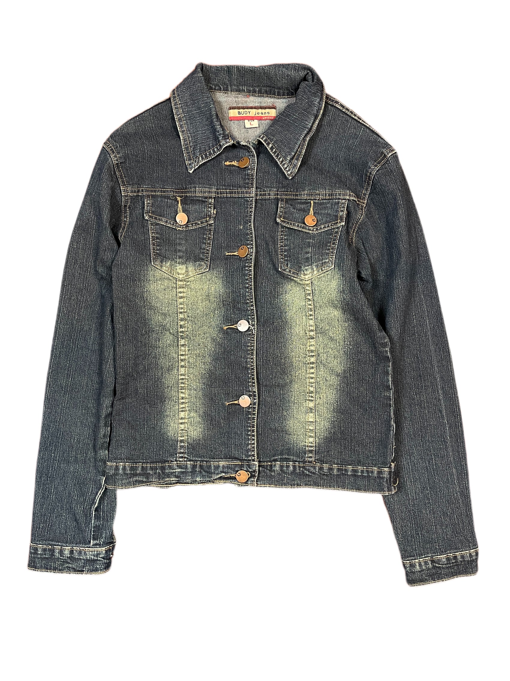 Y2k Budy Jeans Denim Jacket Blue - L
