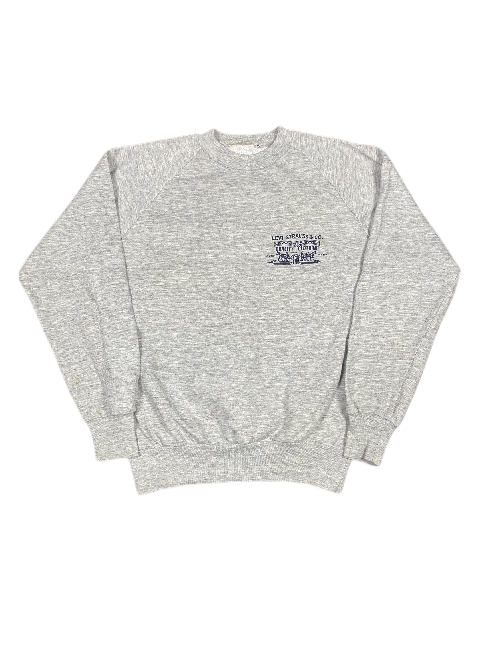 Vintage Levi's Sweatshirt Gray - M