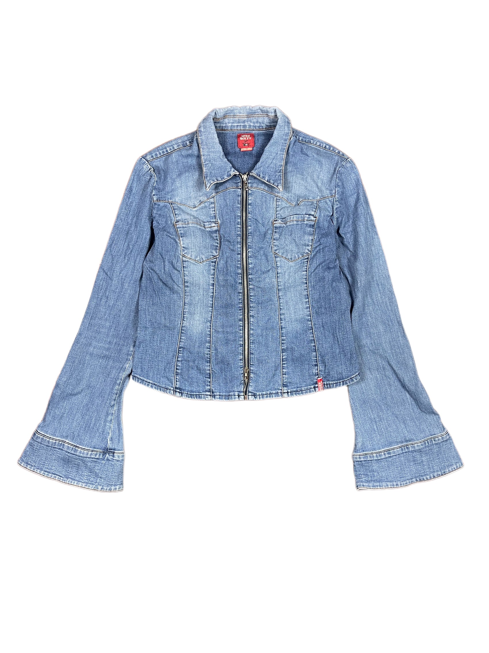 Y2k Miss Sixty Denim Jacket Blue - XL
