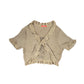 Y2k BbG Short Sleeve Top Beige - M