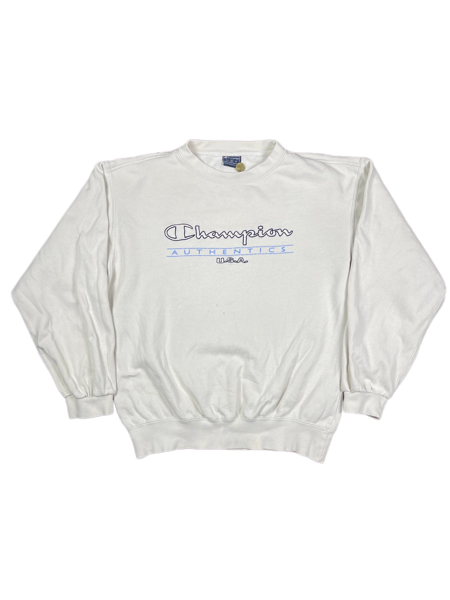 Vintage Champion Sweatshirt White - M