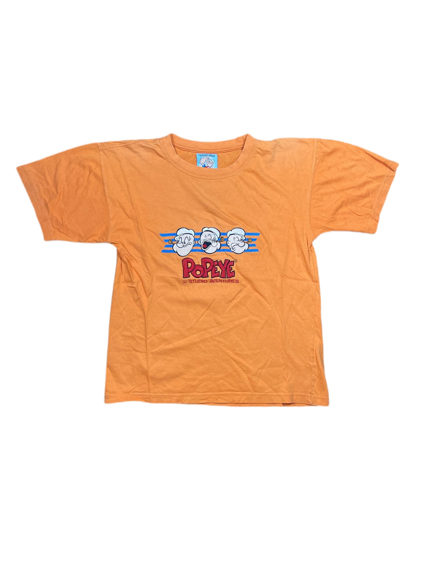 Vintage Popeye 1997 T-Shirt Orange - XS