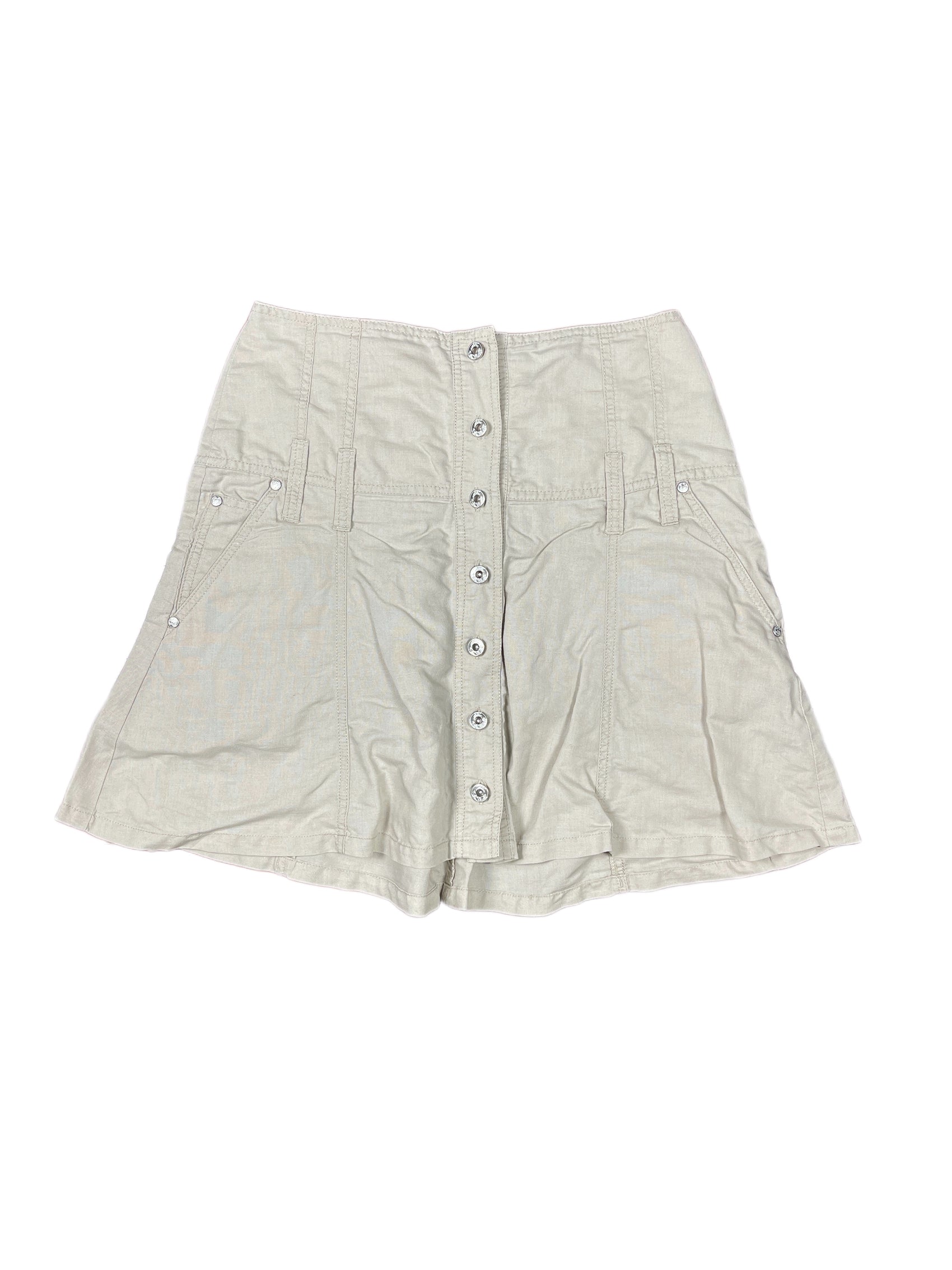 Y2k Camaieu Skirt Cream - S