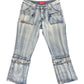 Y2k Miss Softy Denim Capri Pants Blue - S