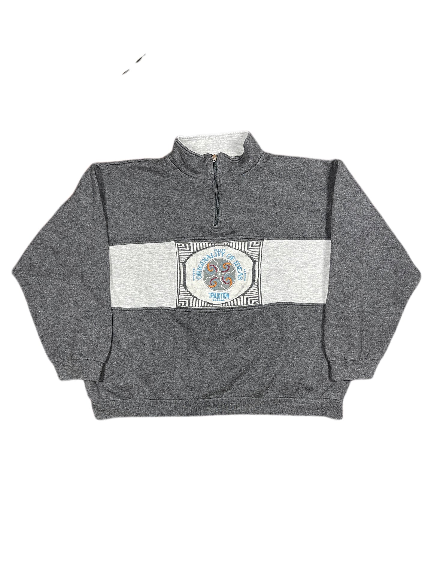 Vintage C&A Zip Sweatshirt Gray - XL