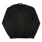 Vintage Polo Ralph Lauren Knitted Sweatshirt Black - XXL