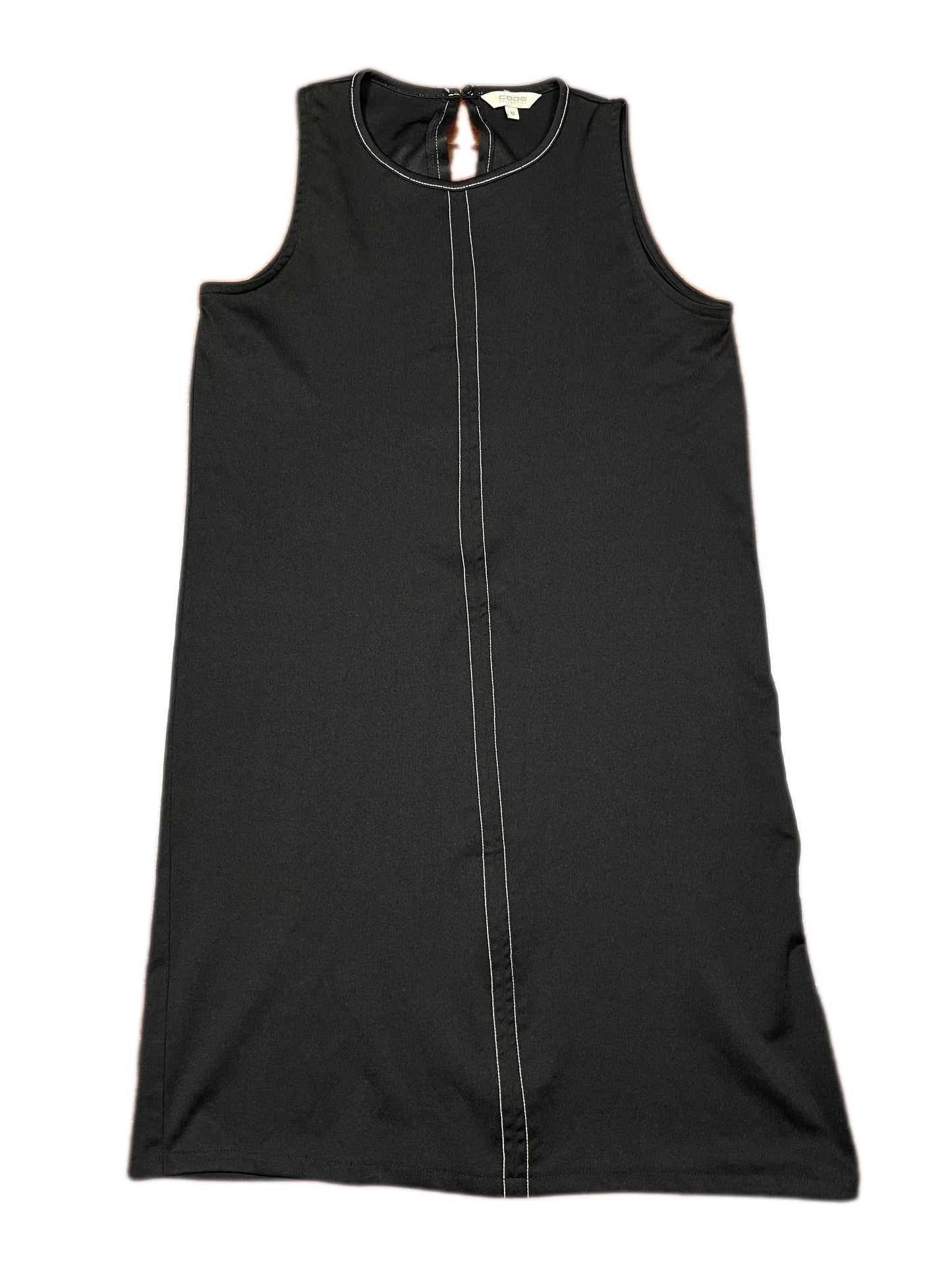 Y2k Code Sleeveless Dress Black - M