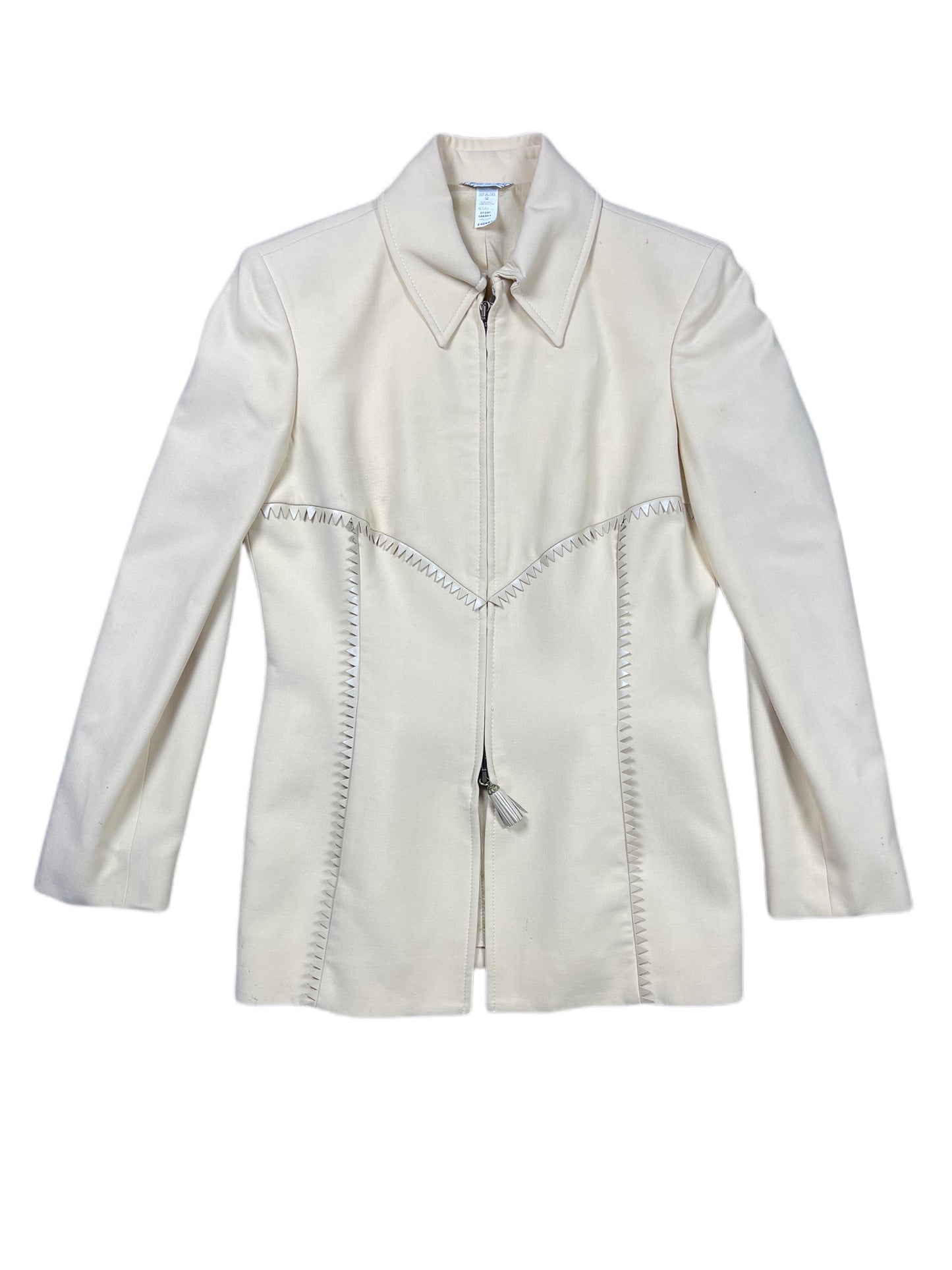 Vintage Gianni Versace Blazer Cream Beige - M/L