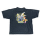 Vintage Digimon 2000 Baby Tee T-Shirt Navy - XS