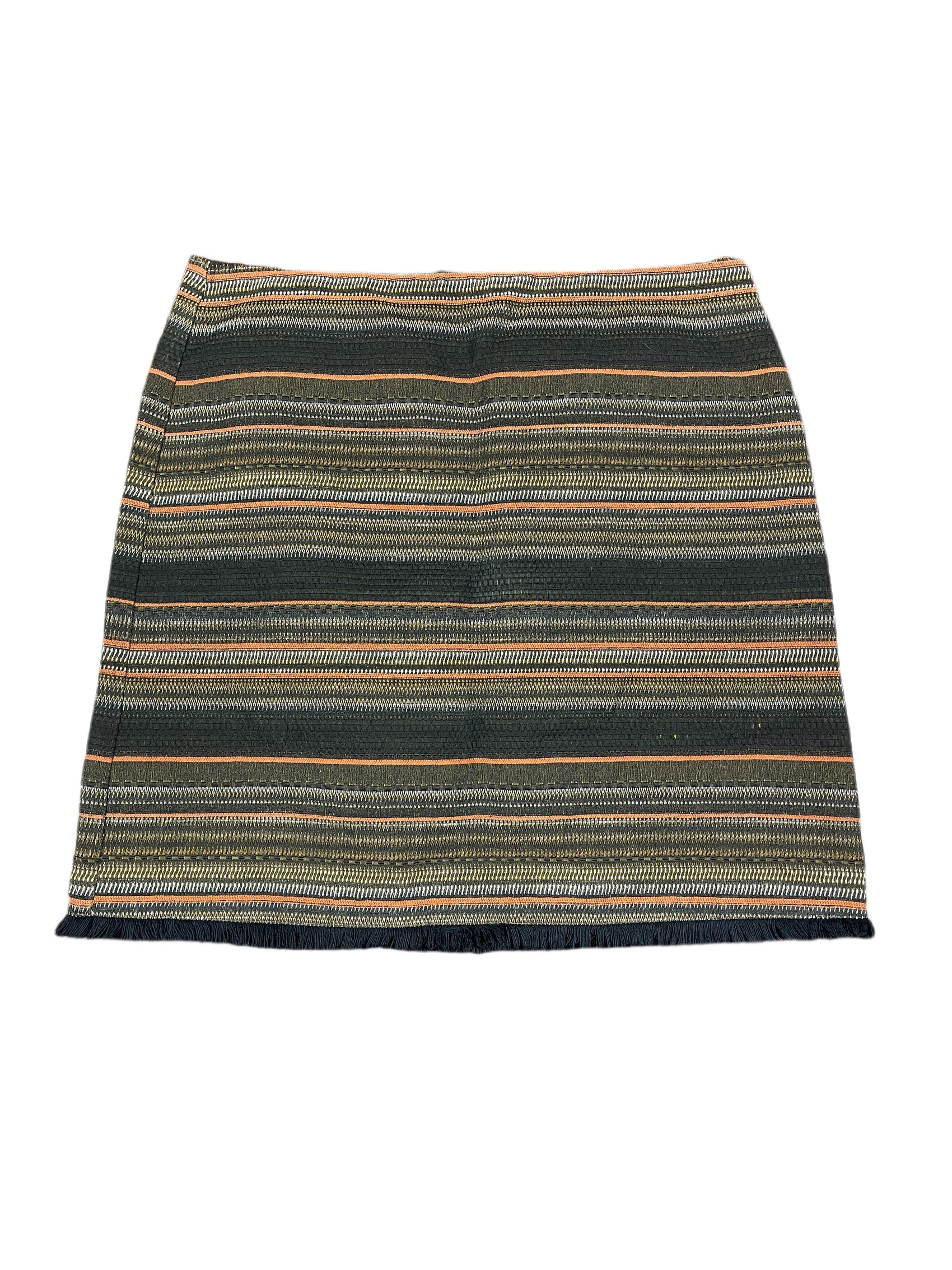Camaieu Skirt Brown Orange - M