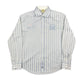 Y2k La Martina Long Sleeve Shirt Metalic Blue - L