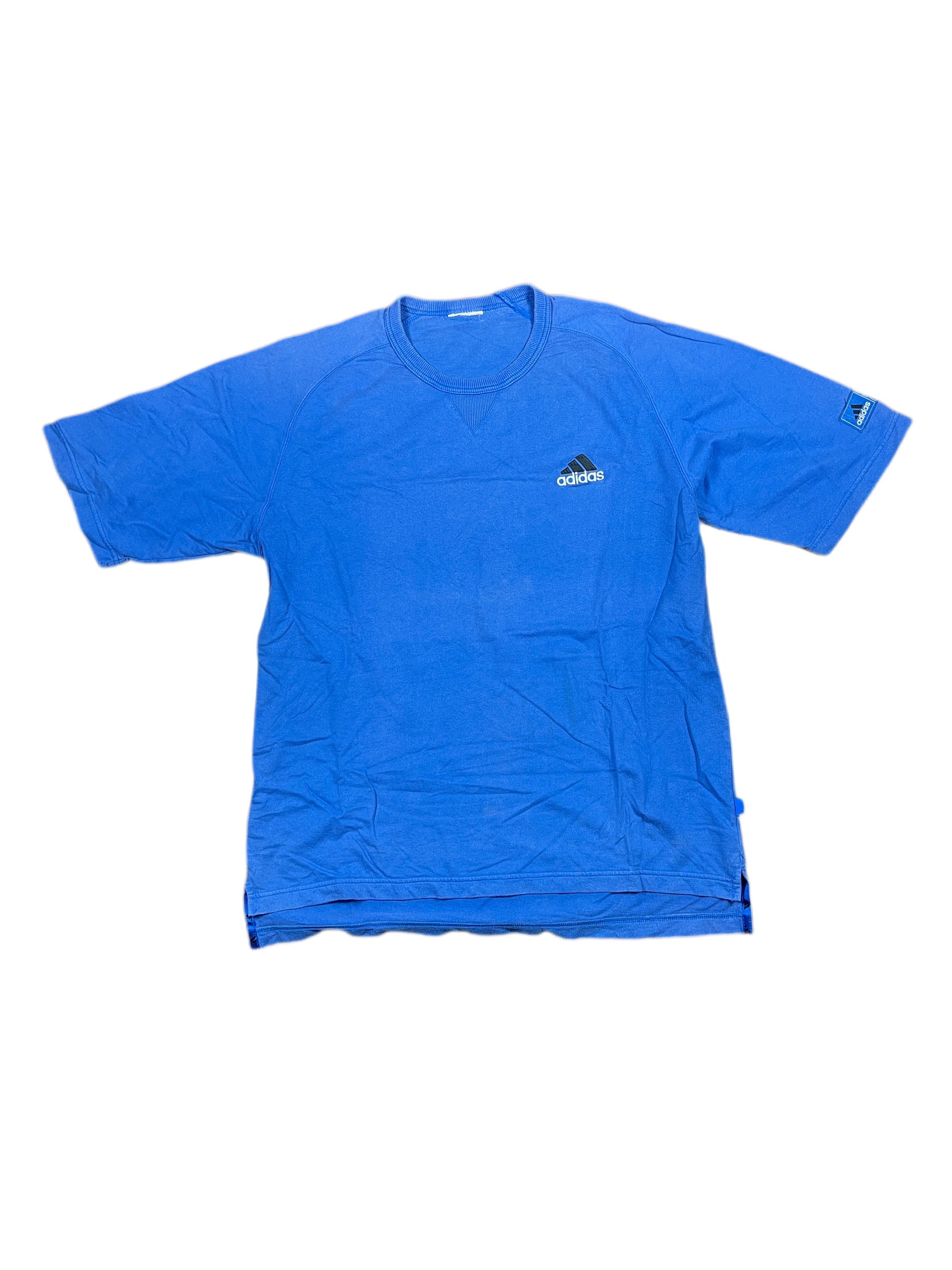 Vintage Adidas 2000s T-Shirt Blue - XL